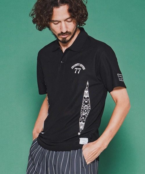 seventy seven(セブンティセブン)の「mhs2489-light onz dry polo shirt (26S) ポロシャツ(7726S270)(ポロシャツ・メンズ・ホワイト/ブラック/トップグレー・XL/L/M/S)」の5枚目の写真
