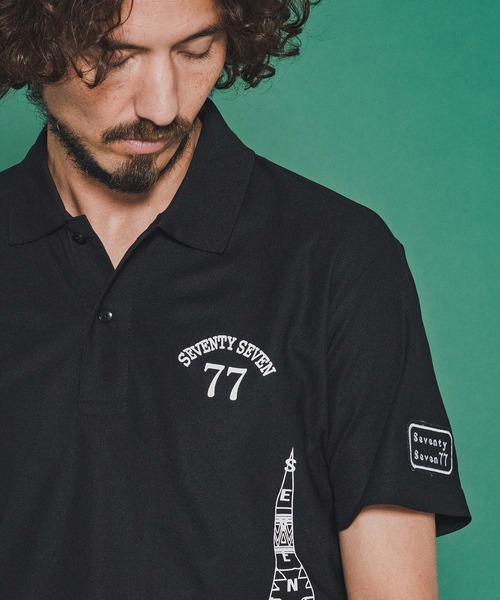 seventy seven(セブンティセブン)の「mhs2489-light onz dry polo shirt (26S) ポロシャツ(7726S270)(ポロシャツ・メンズ・ホワイト/ブラック/トップグレー・XL/L/M/S)」の7枚目の写真