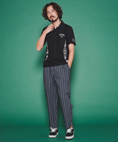 seventy seven(セブンティセブン)の「mhs2489-light onz dry polo shirt (26S) ポロシャツ(7726S270)(ポロシャツ・メンズ・ホワイト/ブラック/トップグレー・XL/L/M/S)」の8枚目の写真