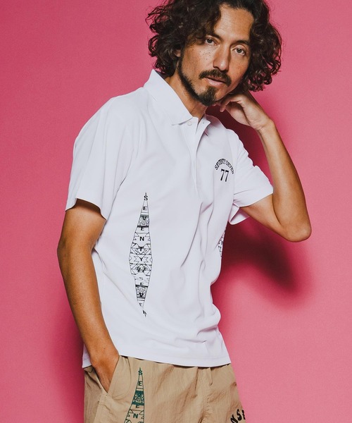 seventy seven(セブンティセブン)の「mhs2489-light onz dry polo shirt (26S) ポロシャツ(7726S270)(ポロシャツ・メンズ・ホワイト/ブラック/トップグレー・XL/L/M/S)」の11枚目の写真