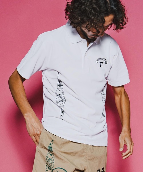 seventy seven(セブンティセブン)の「mhs2489-light onz dry polo shirt (26S) ポロシャツ(7726S270)(ポロシャツ・メンズ・ホワイト/ブラック/トップグレー・XL/L/M/S)」の12枚目の写真
