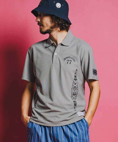 seventy seven(セブンティセブン)の「mhs2489-light onz dry polo shirt (26S) ポロシャツ(7726S270)(ポロシャツ・メンズ・ホワイト/ブラック/トップグレー・XL/L/M/S)」の17枚目の写真