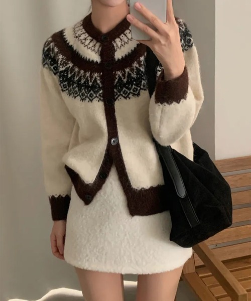 leune(ルネ)の「【インパン付き】ベルト付きボアスカート(スカート・レディース・オフホワイト/ベージュ・LARGE/MEDIUM/SMALL)」の5枚目の写真