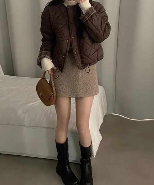 leune(ルネ)の「【インパン付き】ベルト付きボアスカート(スカート・レディース・オフホワイト/ベージュ・LARGE/MEDIUM/SMALL)」の7枚目の写真