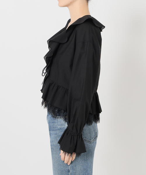 La TOTALITE（ラトータリテ）の「【洗える】レースブラウス（シャツ/ブラウス・レディース・ホワイト/ブラック・FREE）」の21枚目の写真