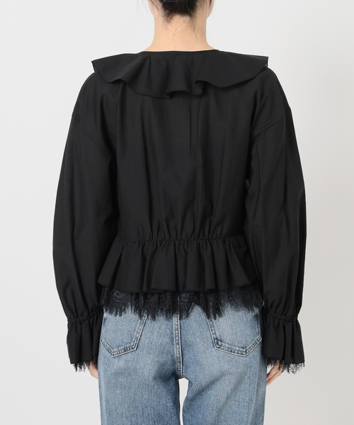 La TOTALITE（ラトータリテ）の「【洗える】レースブラウス（シャツ/ブラウス・レディース・ホワイト/ブラック・FREE）」の22枚目の写真