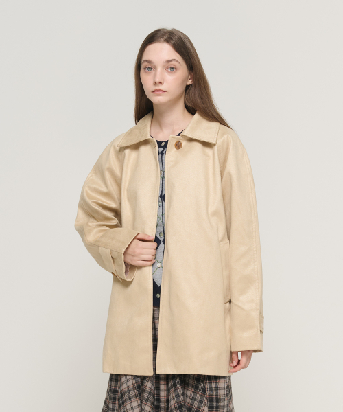 CARGOBROS FOR WOMAN(カーゴブロスフォーウィメン)の「スエードハーフオーバージャケット(ベージュ)(その他アウター・レディース・その他・FREE)」の5枚目の写真