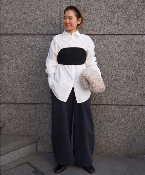 TODAYFUL（トゥデイフル）の「Tuck Sweat Pants（その他パンツ・レディース・インディゴブルー/アイボリー・36inch/38inch）」の19枚目の写真