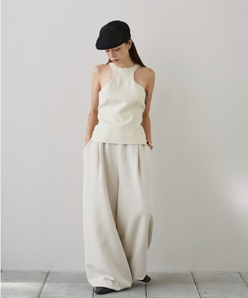 TODAYFUL（トゥデイフル）の「Tuck Sweat Pants（その他パンツ・レディース・インディゴブルー/アイボリー・36inch/38inch）」の12枚目の写真