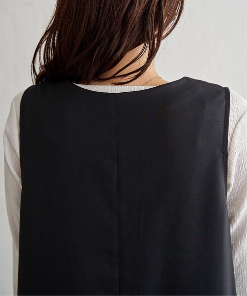 ikka（イッカ）の「【2点セット】ジャンパースカートセット（ジャンパースカート・レディース・ベージュ/ブラック/カーキ・L/M）」の17枚目の写真