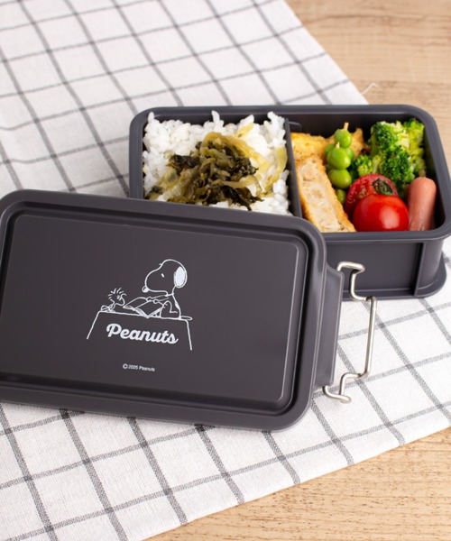 PEANUTS/ピーナッツ〉スヌーピー ブラックシリーズ コンテナランチ