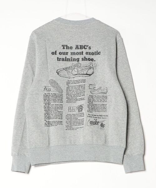 NIKE（ナイキ）の「ナイキ NIKE ナイキ クラブ BB クルー CTB L/S トップ（スウェット・メンズ・グレー/ブラック・S/M/L/LL/3L）」の3枚目の写真