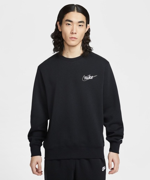 NIKE（ナイキ）の「ナイキ NIKE ナイキ クラブ BB クルー CTB L/S トップ（スウェット・メンズ・グレー/ブラック・S/M/L/LL/3L）」の2枚目の写真