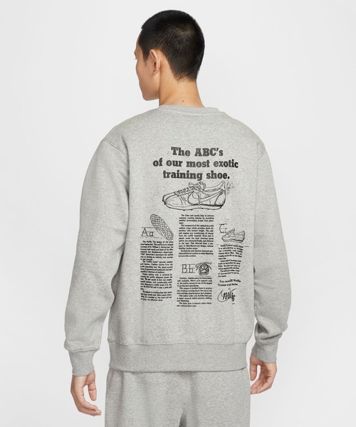 NIKE（ナイキ）の「ナイキ NIKE ナイキ クラブ BB クルー CTB L/S トップ（スウェット・メンズ・グレー/ブラック・S/M/L/LL/3L）」の9枚目の写真