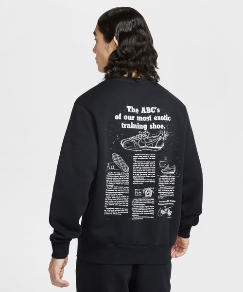 NIKE（ナイキ）の「ナイキ NIKE ナイキ クラブ BB クルー CTB L/S トップ（スウェット・メンズ・グレー/ブラック・S/M/L/LL/3L）」の4枚目の写真