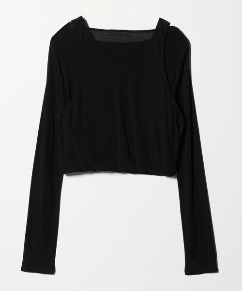 AEWEN MATOPH（イウエン マトフ）の「＜AEWEN MATOPH＞イレギュラーレイヤード ロングスリーブカットソー ‐2WAY‐（Tシャツ/カットソー・レディース・ブラック/ホワイト・FREE）」の12枚目の写真