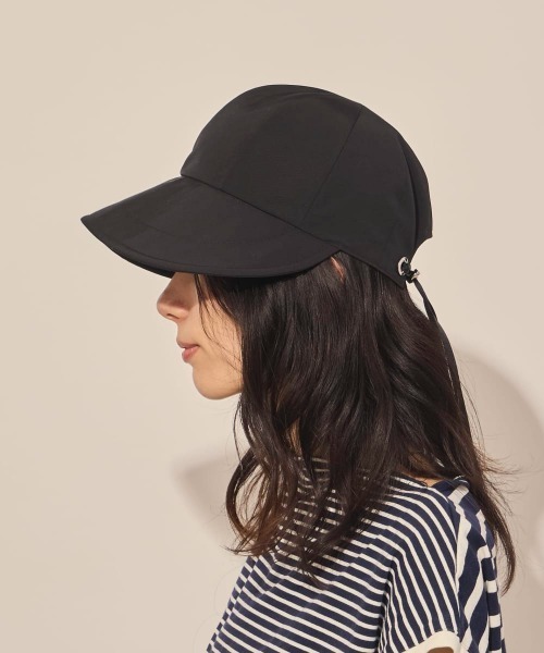 arth(アース)の「arth C/Ny 8P Wide Cap / アース(キャップ・レディース・ブラック/ベージュ・FREE)」の5枚目の写真