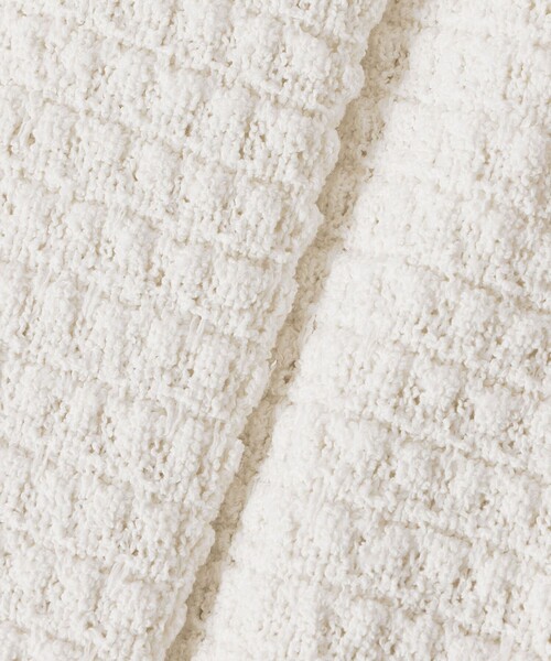 allureville(アルアバイル)の「ニットツイードジャケット(カーディガン/ボレロ・レディース・ネイビー/オフホワイト・2)」の5枚目の写真