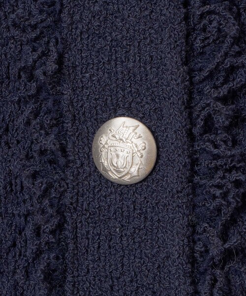 allureville(アルアバイル)の「ニットツイードジャケット(カーディガン/ボレロ・レディース・ネイビー/オフホワイト・2)」の16枚目の写真