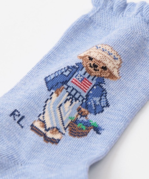 POLO RALPH LAUREN（ポロ ラルフ ローレン）の「POLO RALPH LAUREN ブルーベリーベア キッズソックス 04803754（ソックス/靴下・キッズ・ブルー系その他/ブルー系その他2/オフホワイト・19-21cm/22-24cm）」の4枚目の写真