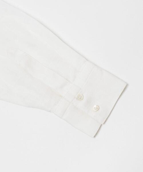 かぐれ（カグレ）の「リネンヘンリーワイドシャツ（シャツ/ブラウス・レディース・ネイビー/オフホワイト/ライトグレー・FREE）」の9枚目の写真