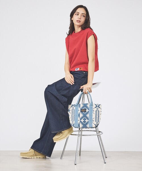 PENDLETON（ペンドルトン）の「【PENDLETON / ペンドルトン】GOBELINS MINI TOTE / ゴブラン ミニ トートバッグ/ユニセックス/【WEB限定】（トートバッグ・メンズ・ブルー/ブラック・フリー）」の10枚目の写真