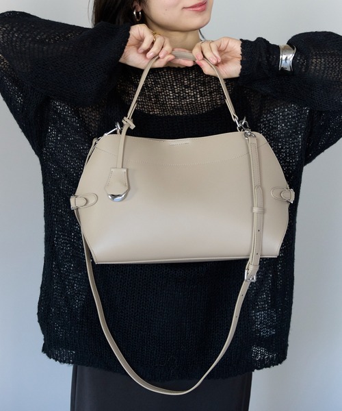 C22【本革】ワンハンドル2WAYショルダーバッグ（ショルダーバッグ