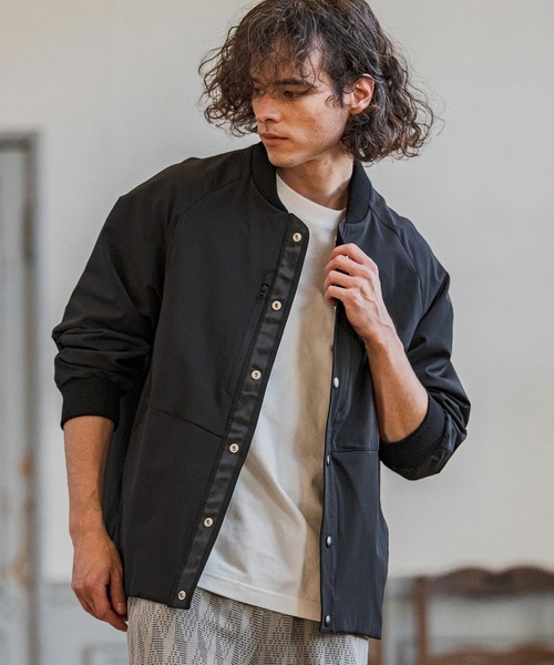 CAMBIO（カンビオ）の「mj7361-レザー×ナイロンMA-1ジャケット（MA-1