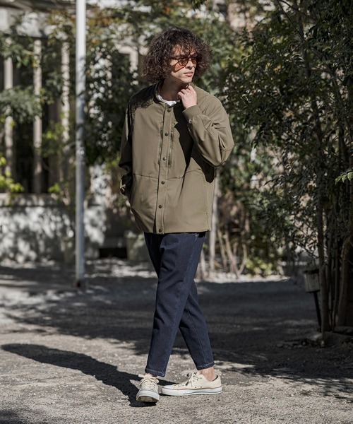 CAMBIO(カンビオ)の「mj11377- MA-1ボンバーブルゾン(MA-1・メンズ・グレイッシュベージュ/オリーブ/ブラック・M/L/XL)」の15枚目の写真