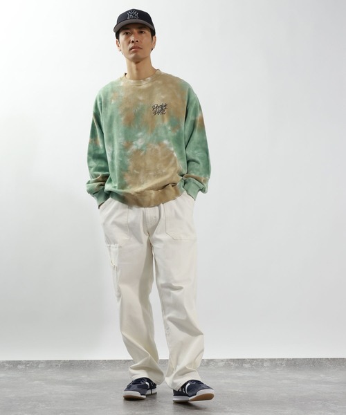 BAYFLOW（ベイフロー）の「タイダイスウェットプルオーバー（Tシャツ/カットソー・メンズ・グリーン/ブルー/ブラック・LARGE/MEDIUM）」の9枚目の写真
