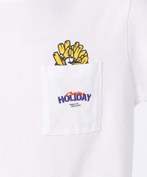 CHUMS（チャムス）の「CHUMS/チャムス　アンチバグ ファストフードポケットTEE　Anti-Bug Fast Food Pocket TEE（Tシャツ/カットソー・メンズ・ホワイト/ベージュ・XL/L/M）」の15枚目の写真