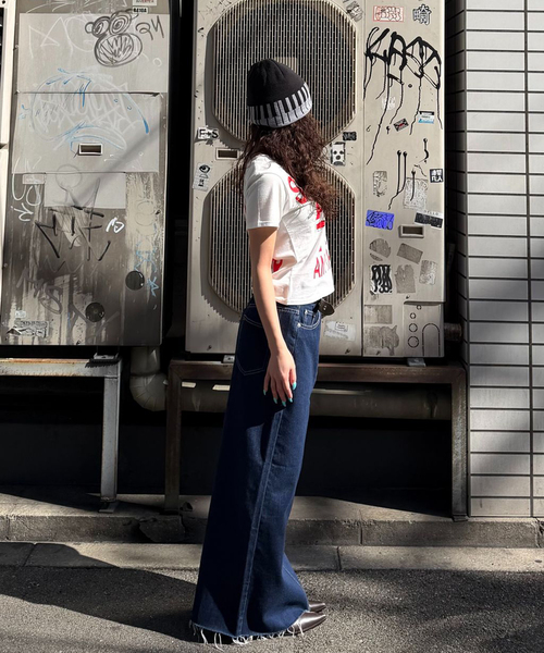Oriens JOURNAL STANDARD(オリエンス ジャーナルスタンダード)の「SHOW UP プリントTEE(Tシャツ/カットソー・レディース・ホワイト/パープル/イエロー・SMALL/MEDIUM)」の5枚目の写真