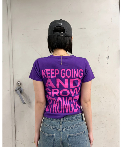 Oriens JOURNAL STANDARD（オリエンス ジャーナルスタンダード）の「SHOW UP プリントTEE（Tシャツ/カットソー・レディース・ホワイト/パープル/イエロー・SMALL/MEDIUM）」の6枚目の写真