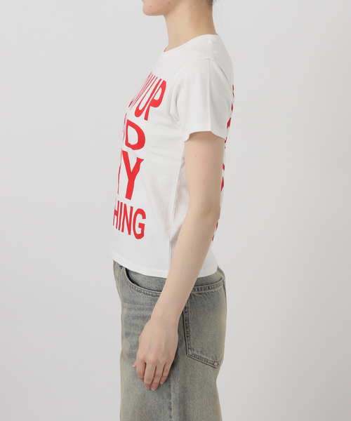 Oriens JOURNAL STANDARD（オリエンス ジャーナルスタンダード）の「SHOW UP プリントTEE（Tシャツ/カットソー・レディース・ホワイト/パープル/イエロー・SMALL/MEDIUM）」の13枚目の写真