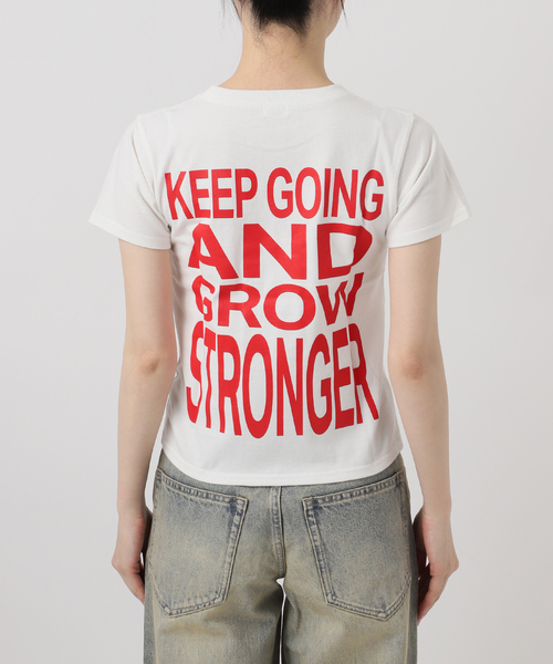 Oriens JOURNAL STANDARD（オリエンス ジャーナルスタンダード）の「SHOW UP プリントTEE（Tシャツ/カットソー・レディース・ホワイト/パープル/イエロー・SMALL/MEDIUM）」の14枚目の写真