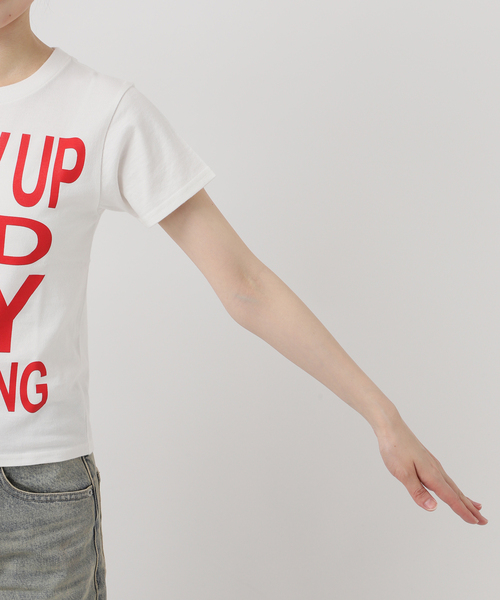 Oriens JOURNAL STANDARD（オリエンス ジャーナルスタンダード）の「SHOW UP プリントTEE（Tシャツ/カットソー・レディース・ホワイト/パープル/イエロー・SMALL/MEDIUM）」の16枚目の写真