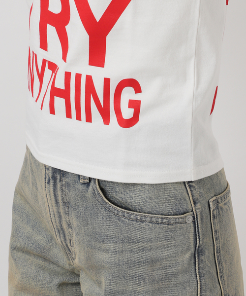 Oriens JOURNAL STANDARD（オリエンス ジャーナルスタンダード）の「SHOW UP プリントTEE（Tシャツ/カットソー・レディース・ホワイト/パープル/イエロー・SMALL/MEDIUM）」の18枚目の写真