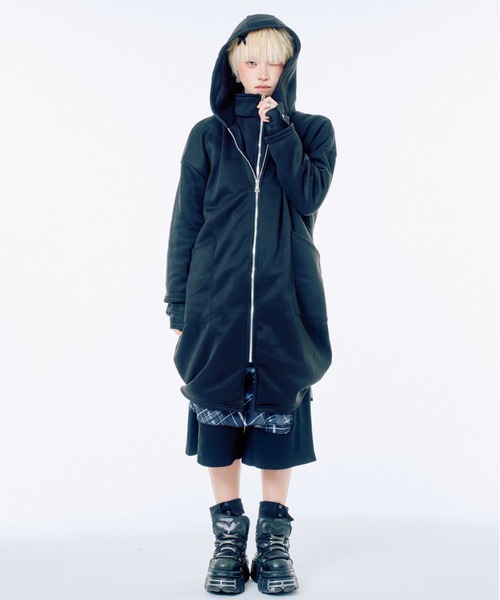 Never mind the XU / Chikashitsu+（ネバーマインド ザ エックスユー / チカシツプラス）の「【Nerd out XU】collar knee socks / 【ナードアウトエックスユー】カラーニーソックス <着用動画あり>（ソックス/靴下・レディース・グレー/ブラック/ホワイト・ONE SIZE）」の15枚目の写真