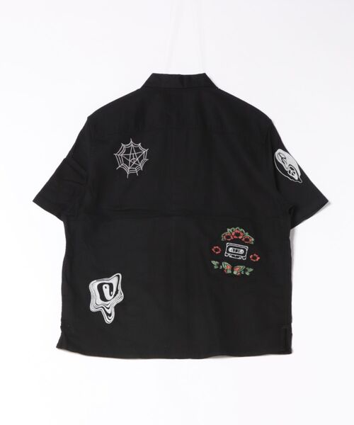 ALLSAINTS(オールセインツ)の「KARLTON PRINTED BOXY SHIRT | KARLTON プリント ボクシー シャツ(シャツ/ブラウス・メンズ・ブラック・S/M/L/XS)」の7枚目の写真