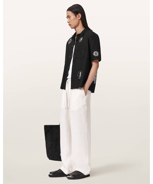 ALLSAINTS(オールセインツ)の「KARLTON PRINTED BOXY SHIRT | KARLTON プリント ボクシー シャツ(シャツ/ブラウス・メンズ・ブラック・S/M/L/XS)」の4枚目の写真