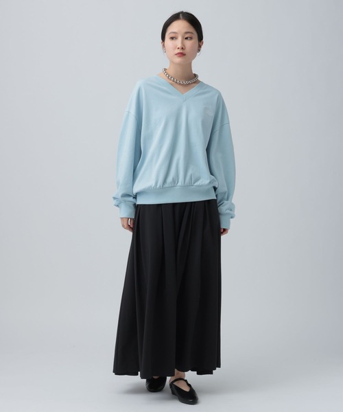 LEPSIM(レプシィム)の「タックギャザーフレアスカート 630172(スカート・レディース・ベージュ/ブラック・FREE)」の15枚目の写真