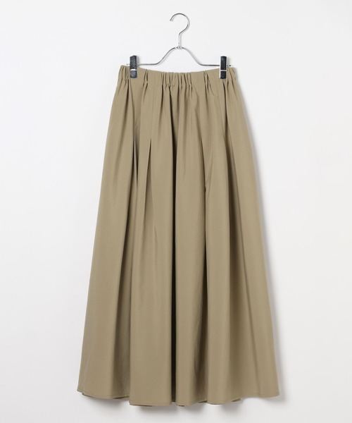 LEPSIM(レプシィム)の「タックギャザーフレアスカート 630172(スカート・レディース・ベージュ/ブラック・FREE)」の22枚目の写真