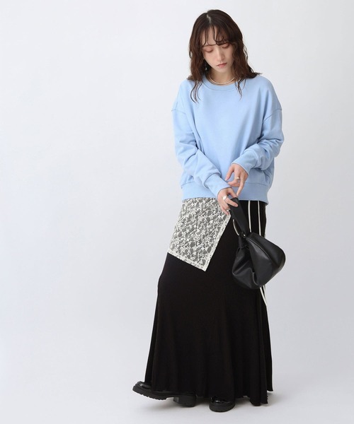 NOAHL(ノアル)の「【NOAHL】バック刺繍スウェットプルオーバー(スウェット・レディース・オートミール/ライトブルー・FREE)」の22枚目の写真