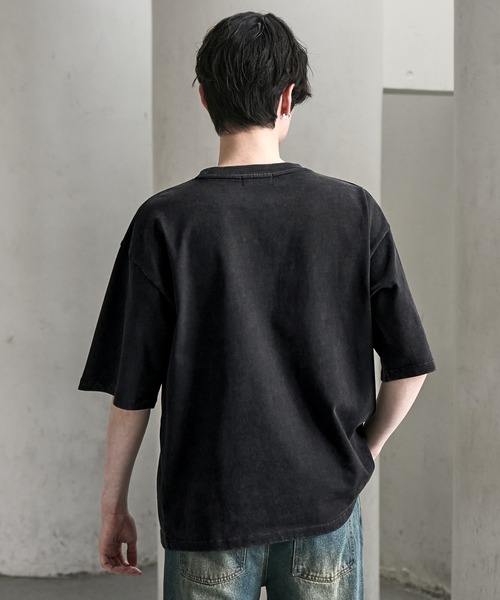 CLEL(クレイル)の「【CLEL】Embroidered Design Short Sleeve T-shirt / 刺繍デザイン 半袖Tシャツ(Tシャツ/カットソー・メンズ・ブラック系/ホワイト系/グレー系・XS/S/M/L)」の11枚目の写真
