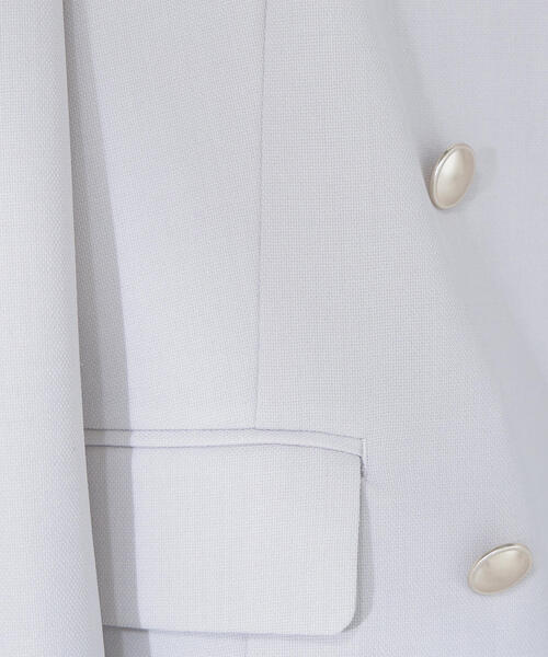 NATURAL BEAUTY BASIC(ナチュラルビューティーベーシック)の「◇リネンライクダブルブレストボクシージャケット(テーラードジャケット・レディース・チャコールグレー/ネイビー/ベージュ/ライトグリーン・MEDIUM/SMALL)」の15枚目の写真