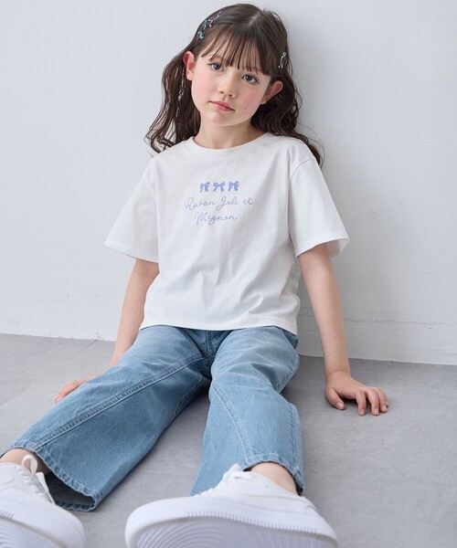ANY（エニィ）の「【2点セット】Tシャツ×レース キャミソールチュニック（ドレス・キッズ・ブラック系/アイボリー系・160/140/150）」の15枚目の写真