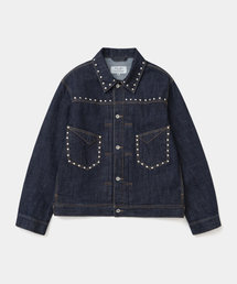 UNIFORM BRIDGE（ユニフォームブリッジ）の「stud denim trucker jacket navy（デニムジャケット）」