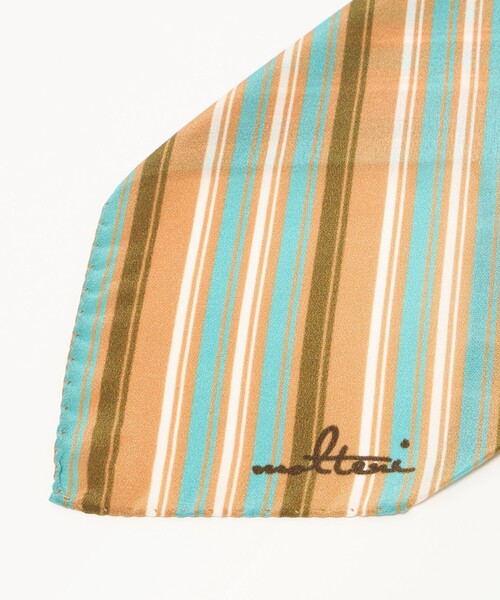 UNITED ARROWS（ユナイテッドアローズ）の「＜molteni＞マルチストライプ アスコットタイ（ネクタイ・メンズ・ライトブルー/ベージュ・FREE）」の3枚目の写真