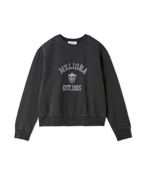 Mila Owen（ミラオーウェン）の「カレッジトレーナー（スウェット・レディース・オレンジ/ライトグレー/チャコールグレー・F）」の2枚目の写真