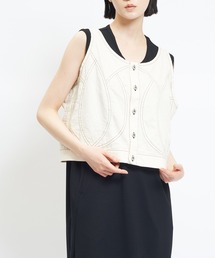 gomme（ゴム）の「チューリップデニムベスト（ベスト）」